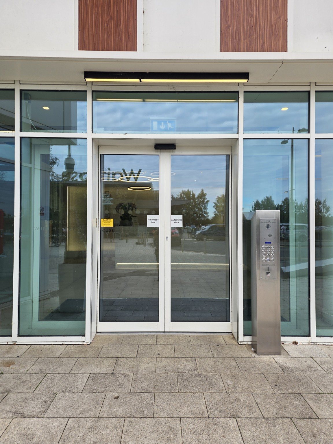 Glazed entrance doors