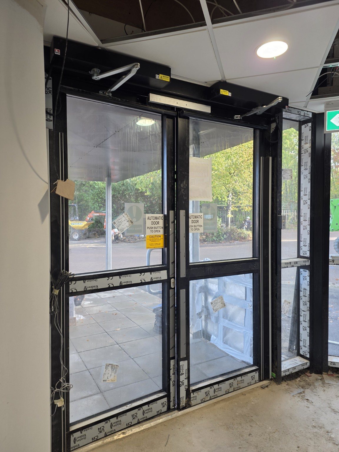 Automatic swing doors